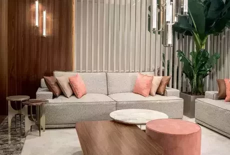 Captivating Coral Living Room