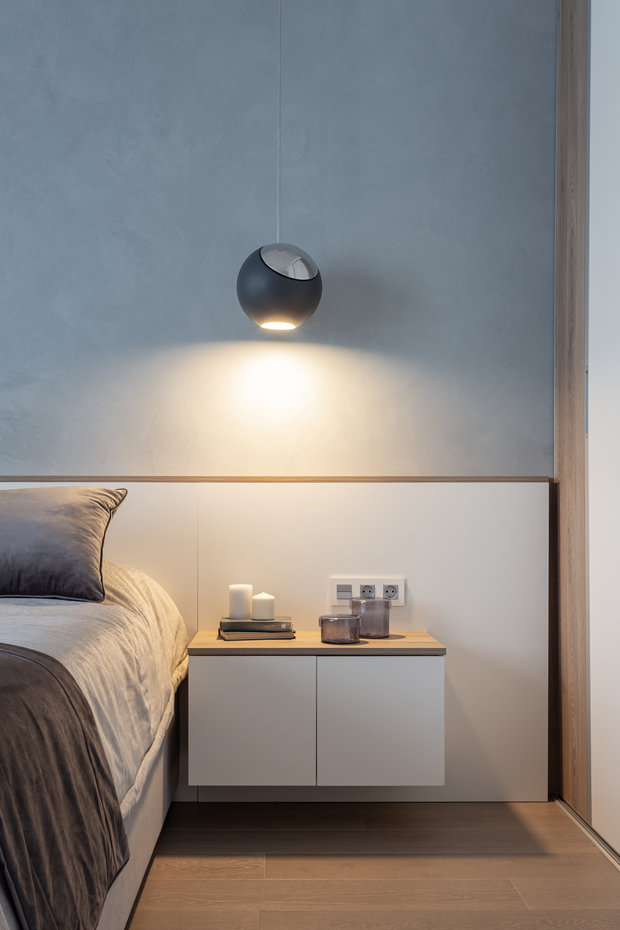 Фотография: Спальня в стиле Современный, Минимализм, Квартира, Проект недели, Москва, 3 комнаты, Более 90 метров, Светлана Гальченко – фото на INMYROOM