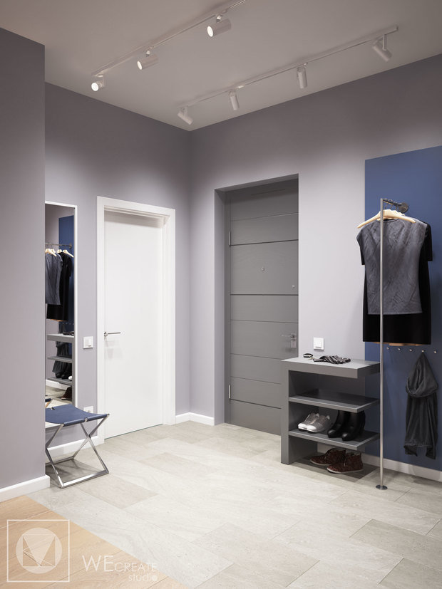 Фото из портфолио Светлая квартира с яркими акцентами – фотографии дизайна интерьеров на INMYROOM