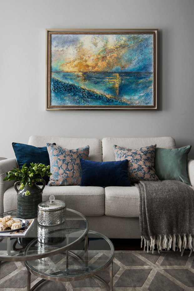 Фотография: Гостиная в стиле Классический, Квартира, Проект недели, Москва, Лидия Большакова, NW-Interior, 4 и больше, Более 90 метров – фото на INMYROOM