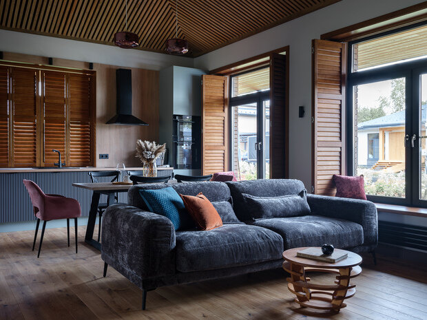 Фотография: Кухня и столовая в стиле Современный, Эклектика, Прованс и Кантри, Дом, Проект дня, Дом и дача, Московская область, Ирина Васильева, 3 комнаты, Более 90 метров, студия SVETLITSA – фото на INMYROOM