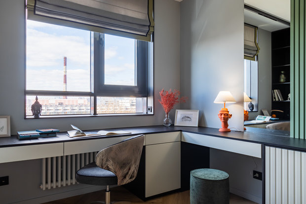 Фотография: Кабинет в стиле Современный, Квартира, Проект недели, Санкт-Петербург, 2 комнаты, 40-60 метров, Дарина Ермак – фото на INMYROOM