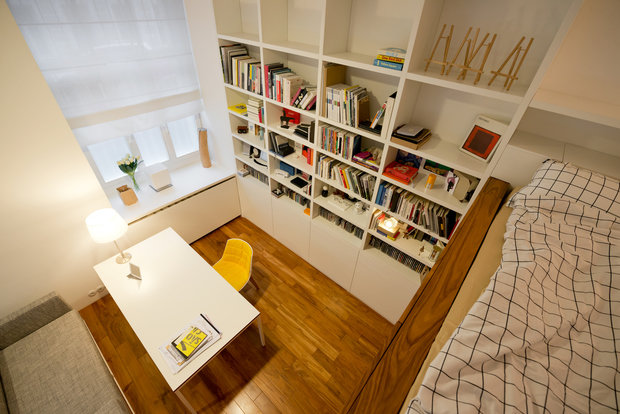 Фотография: Мебель и свет в стиле Скандинавский, Современный, Малогабаритная квартира, Квартира, Дома и квартиры, Минимализм, Переделка – фото на INMYROOM