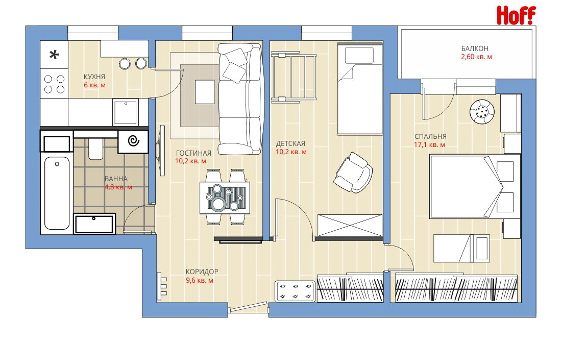 Фотография: в стиле , Квартира, Планировки, HOFF, Перепланировка, HOFF, II-49, Анастасия Киселева, Панельный дом, 3 комнаты, 60-90 метров – фото на INMYROOM Фотография: в стиле , Квартира, Планировки, HOFF, Перепланировка, HOFF, II-49, Анастасия Киселева, Панельный дом, 3 комнаты, 60-90 метров – фото на INMYROOM