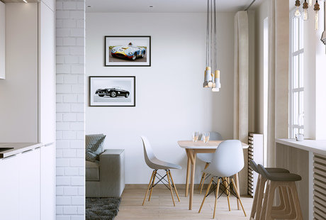 Квартира с акцентами скандинавского стиля. Кухня