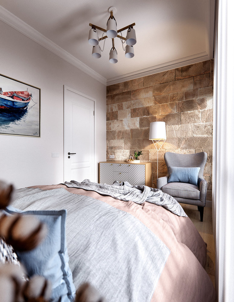 Фотография: Спальня в стиле Современный, Скандинавский, Квартира, Проект дня, Москва, 3 комнаты, 60-90 метров, Олег Минц – фото на INMYROOM Фотография: Спальня в стиле Современный, Скандинавский, Квартира, Проект дня, Москва, 3 комнаты, 60-90 метров, Олег Минц – фото на INMYROOM