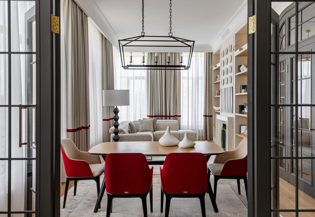 Фотография: Кухня и столовая в стиле Классический, Современный, Квартира, Проект дня, Москва, 4 и больше, Более 90 метров, Виктория Колесникова – фото на INMYROOM