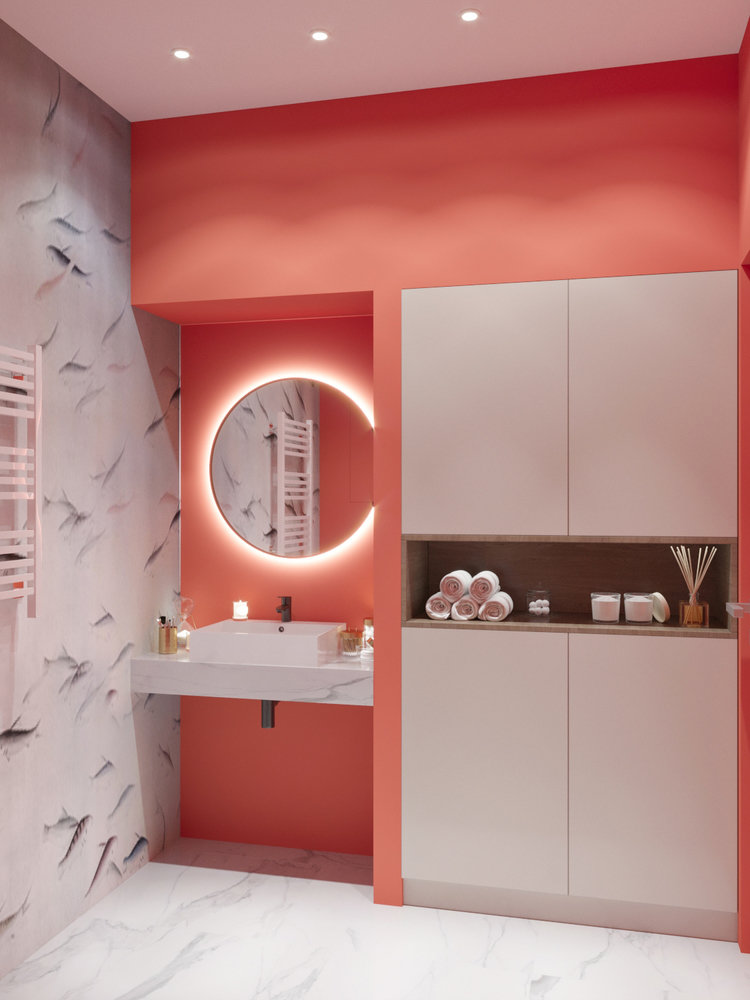 Фотография: Ванная в стиле Современный, Квартира, Студия, Проект недели, Москва, до 40 метров, Монолитно-кирпичный, LVM BURO – фото на INMYROOM