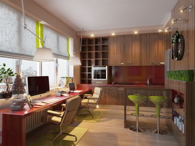 Фотография: Кабинет в стиле Современный, Декор интерьера, Малогабаритная квартира, Квартира, Студия – фото на INMYROOM