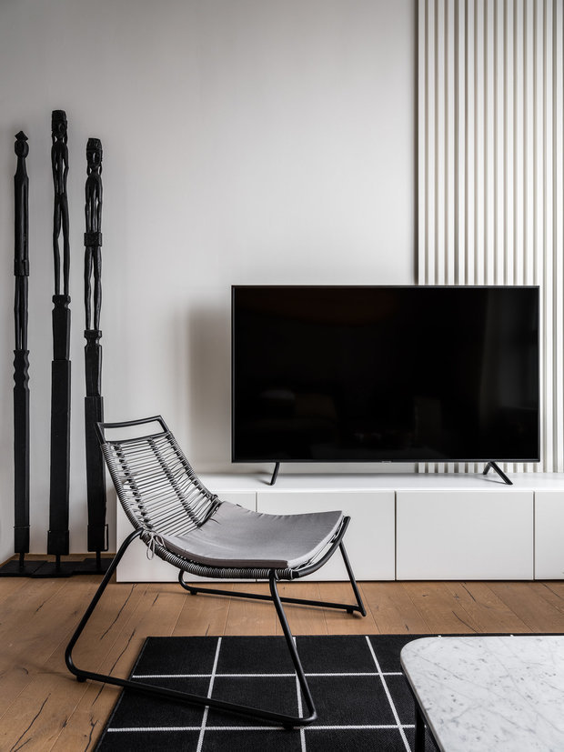 Фотография: Гостиная в стиле Лофт, Современный, Квартира, Студия, Проект недели, Москва, Geometrium, до 40 метров – фото на INMYROOM