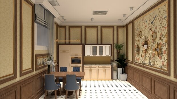 Фото из портфолио Офисное помещение 800 кв.м, г.Москва, вариант в стиле ар-деко – фотографии дизайна интерьеров на INMYROOM
