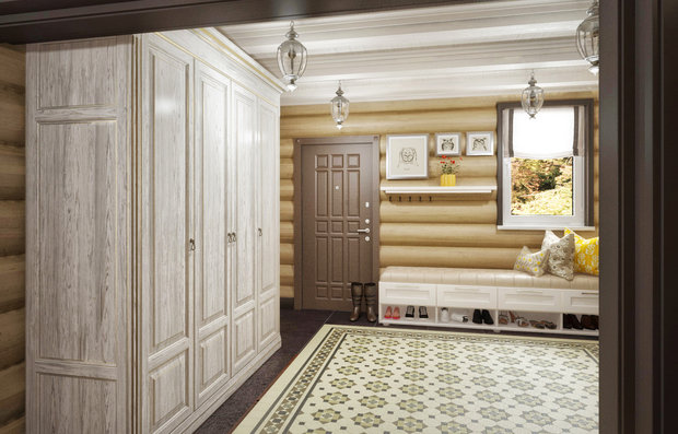 Фотография: Прихожая в стиле Прованс и Кантри, Дом, Проект недели, Дача, Дом и дача, Дмитровский район, Татьяна Безверхая – фото на INMYROOM