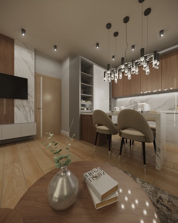 Фото из портфолио Кухня-гостиная – фотографии дизайна интерьеров на INMYROOM