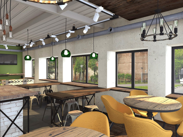 Фото из портфолио Бар-магазин "Зеленая зона", Москва, 2016г – фотографии дизайна интерьеров на INMYROOM