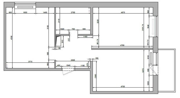 Фотография: Планировки в стиле , Квартира, Проект дня, Санкт-Петербург, Монолитный дом, 2 комнаты, 60-90 метров, современная классика с элементами модерна, Вера Домбровская – фото на INMYROOM