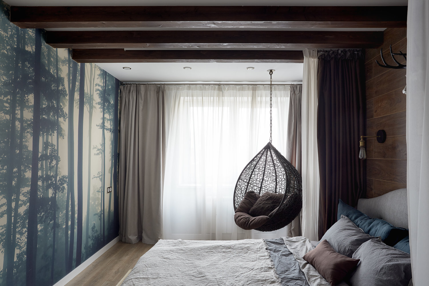 Фотография: Спальня в стиле Современный, Квартира, Проект недели, Санкт-Петербург, 3 комнаты, 60-90 метров, Нина Симонова – фото на INMYROOM Фотография: Спальня в стиле Современный, Квартира, Проект недели, Санкт-Петербург, 3 комнаты, 60-90 метров, Нина Симонова – фото на INMYROOM