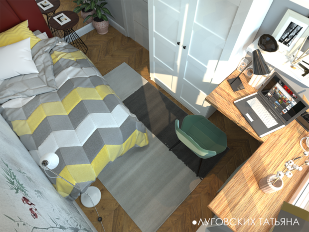 Фото из портфолио квартира студия 29 м2 – фотографии дизайна интерьеров на INMYROOM