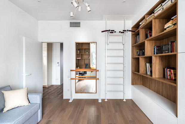 Фотография: Кабинет в стиле Современный, Квартира, Проект недели, Санкт-Петербург, 3 комнаты, Более 90 метров, Lavhome, Тамара Литус – фото на INMYROOM