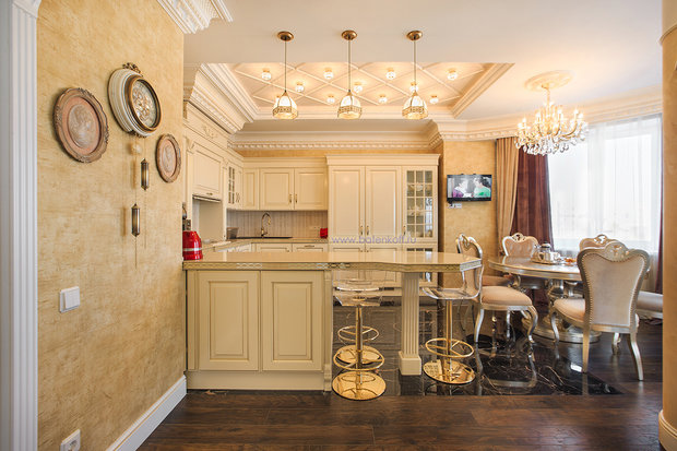 Фото из портфолио Фото классической кухни по проекту от Батенькофф  – фотографии дизайна интерьеров на InMyRoom.ru