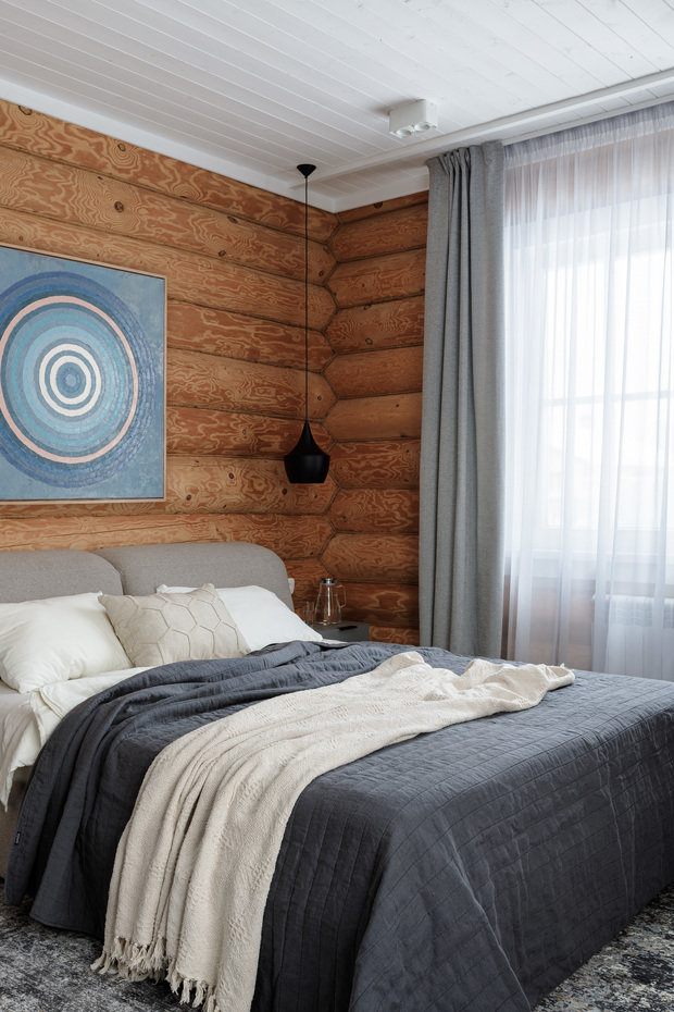 Фотография: Спальня в стиле Скандинавский, Современный, Дом, Проект недели, Дом и дача, Казань, Марсель Кадыров, 4 и больше, Более 90 метров, Душа дома – фото на INMYROOM