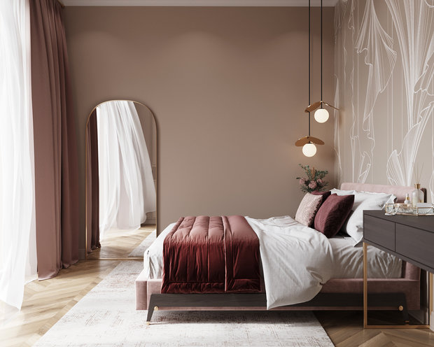 Фотография: Спальня в стиле Классический, Современный, Эклектика, Квартира, Проект недели, Санкт-Петербург, 4 и больше, 60-90 метров, Елена Лебедева – фото на INMYROOM