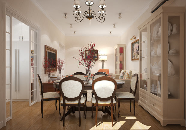 Фотография: Кухня и столовая в стиле Классический, Квартира, Проект недели, Москва, Сталинка, 3 комнаты, 60-90 метров, «Студия 3-14» – фото на INMYROOM