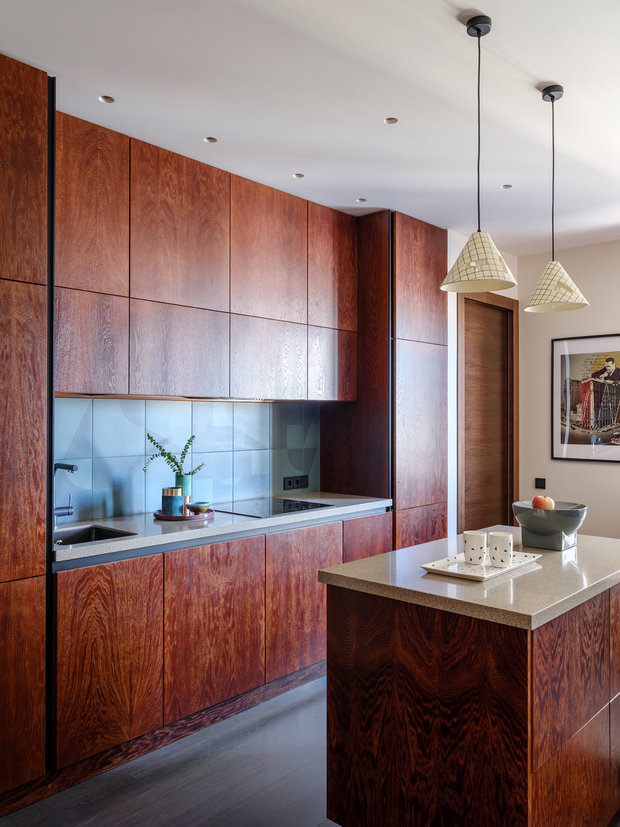 Фотография: Кухня и столовая в стиле Современный, Квартира, Проект недели, Москва, 3 комнаты, Более 90 метров, Студия Татьяны Архиповой, Татьяна Архипова – фото на INMYROOM