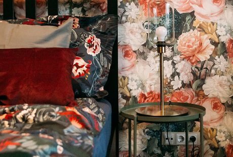 Green bedroom