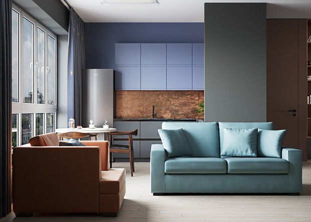 Фото из портфолио Геометрия | ЖК Первомайская 60 – фотографии дизайна интерьеров на INMYROOM