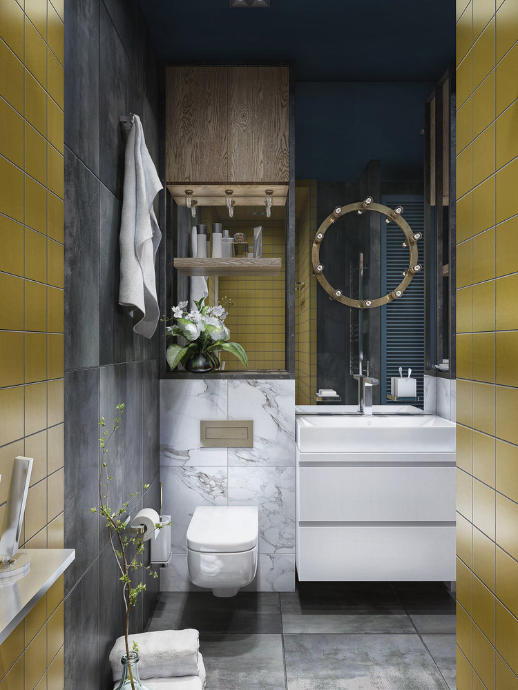 Фотография: Ванная в стиле Лофт, Квартира, Проект недели, Санкт-Петербург, Макс Жуков, ToTaste Studio, 1 комната, 40-60 метров, Монолитно-кирпичный, ЖК «Балтийская жемчужина» – фото на INMYROOM Фотография: Ванная в стиле Лофт, Квартира, Проект недели, Санкт-Петербург, Макс Жуков, ToTaste Studio, 1 комната, 40-60 метров, Монолитно-кирпичный, ЖК «Балтийская жемчужина» – фото на INMYROOM