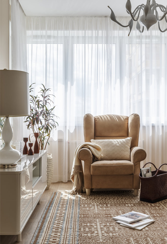 Фотография: Гостиная в стиле Классический, Современный, Квартира, Проект недели, Москва, 1 комната, 40-60 метров, Монолитно-кирпичный, Светлана Краснова, ПРЕМИЯ INMYROOM – фото на INMYROOM