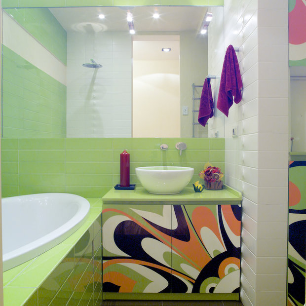 Фотография: Ванная в стиле Современный, Декор интерьера, Мебель и свет, Марат Ка – фото на INMYROOM