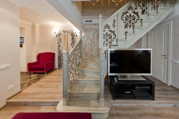 Фото из портфолио Двухуровневая квартира площадью 130 кв.м. – фотографии дизайна интерьеров на INMYROOM