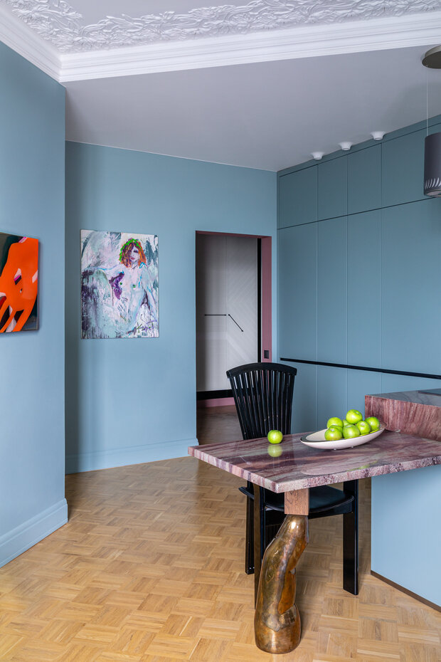 Фотография: Кухня и столовая в стиле Современный, Эклектика, Квартира, Проект недели, Воронеж, Монолитный дом, 2 комнаты, 40-60 метров, Анастасия Слободская – фото на INMYROOM
