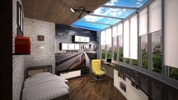 Фото из портфолио Сумасшедшая перепланировка из офиса в квартиру – фотографии дизайна интерьеров на INMYROOM