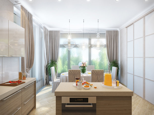 Фото из портфолио Загородный дом в поселке FORTOPS, 190 м2 – фотографии дизайна интерьеров на INMYROOM