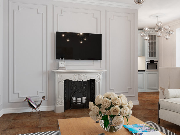 Фото из портфолио Невесомая классика – фотографии дизайна интерьеров на INMYROOM