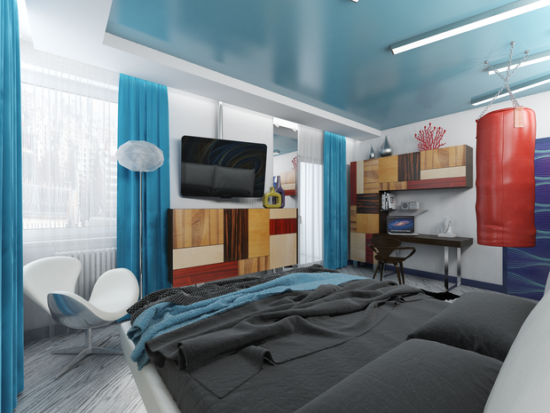 Фотография: Спальня в стиле Хай-тек, Интерьер комнат, Проект недели – фото на InMyRoom.ru