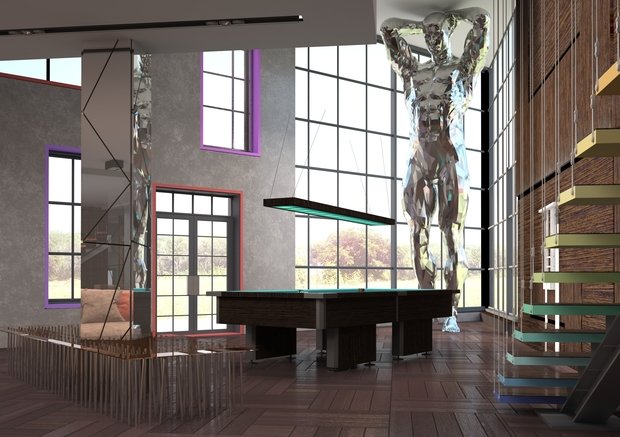 Фото из портфолио Дом для Сергея Шнурова – фотографии дизайна интерьеров на INMYROOM