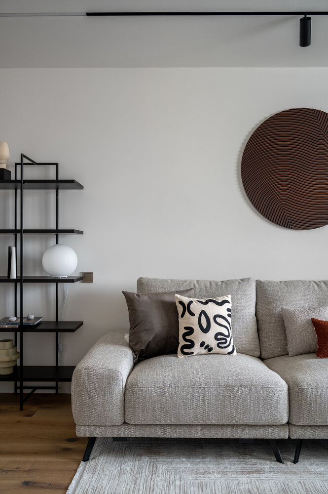 Фотография: Гостиная в стиле Современный, Квартира, Проект дня, Москва, П-44, Панельный дом, 3 комнаты, 60-90 метров, Елизавета Матвейко – фото на INMYROOM Фотография: Гостиная в стиле Современный, Квартира, Проект дня, Москва, П-44, Панельный дом, 3 комнаты, 60-90 метров, Елизавета Матвейко – фото на INMYROOM