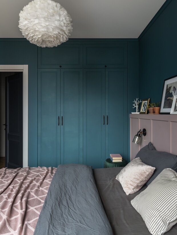 Фотография: Спальня в стиле Скандинавский, Современный, Эклектика, Винтажный, Квартира, Проект недели, Монолитный дом, 3 комнаты, 60-90 метров, Уфа, Надежда Токарева – фото на INMYROOM