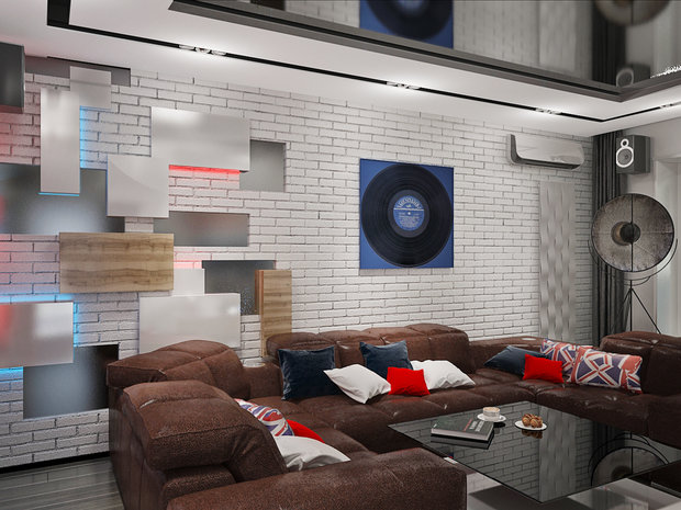 Фото из портфолио Трехкомнатная квартира с элементами хай тек – фотографии дизайна интерьеров на INMYROOM