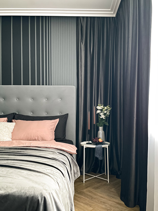 Фото из портфолио Спальня в черничном цвете – фотографии дизайна интерьеров на INMYROOM
