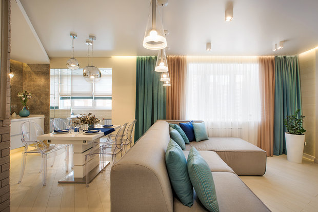 Фото из портфолио Проект 97 Двухкомнатная квартира для молодой семьи – фотографии дизайна интерьеров на INMYROOM