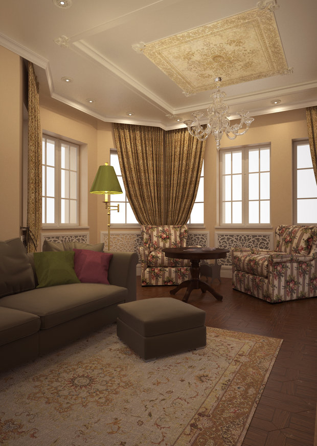 Фото из портфолио Классический интерьер в итальянском стиле. – фотографии дизайна интерьеров на INMYROOM