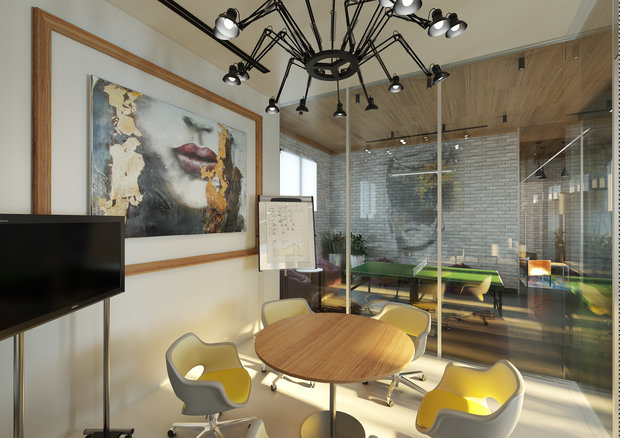 Фото из портфолио Дизайн офиса 450 кв.м. – фотографии дизайна интерьеров на INMYROOM