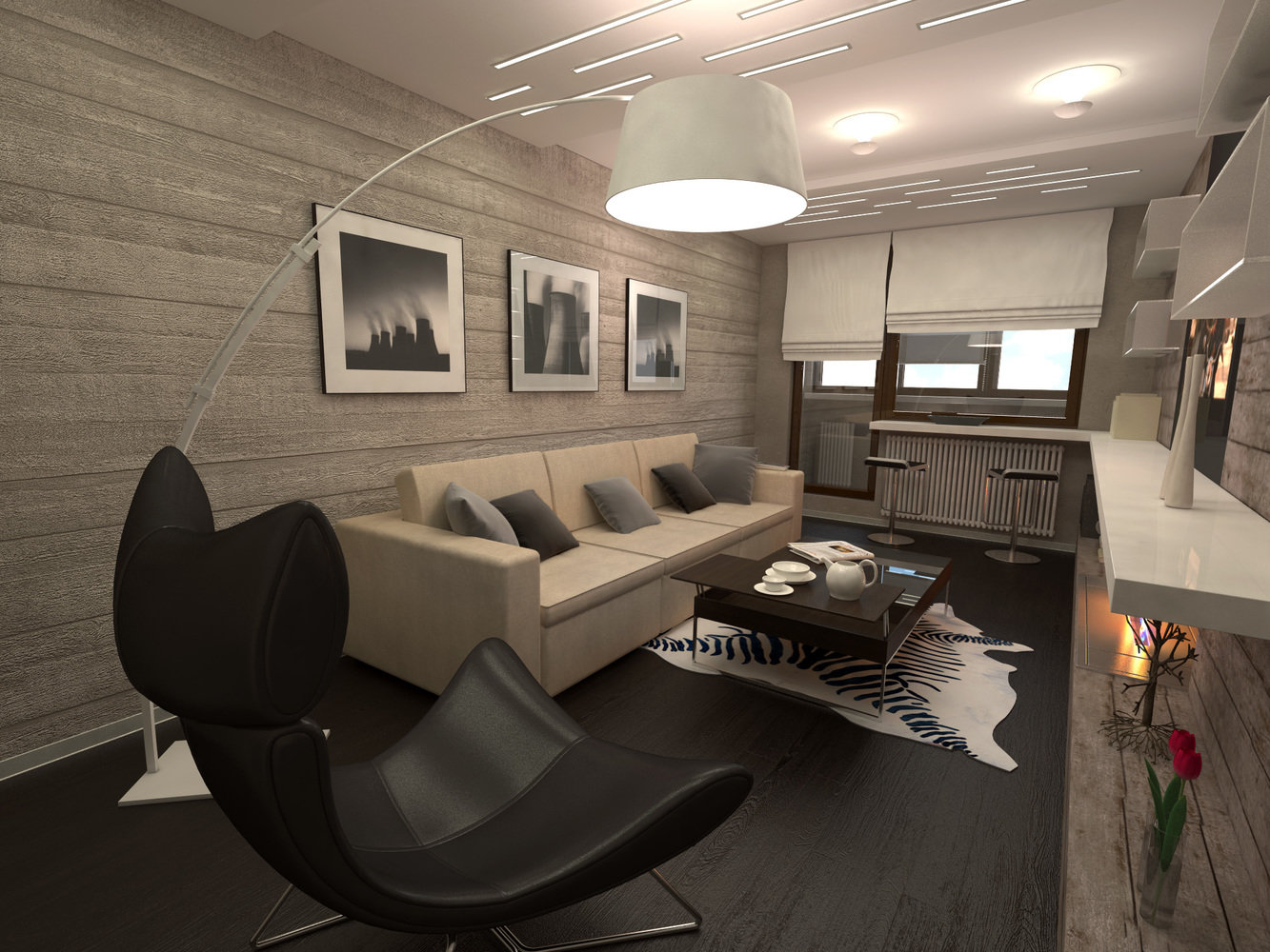 Фотография: Гостиная в стиле Современный, Малогабаритная квартира, Квартира, Дома и квартиры – фото на INMYROOM Фотография: Гостиная в стиле Современный, Малогабаритная квартира, Квартира, Дома и квартиры – фото на INMYROOM