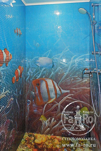 Фото из портфолио Стекломазаика – фотографии дизайна интерьеров на INMYROOM