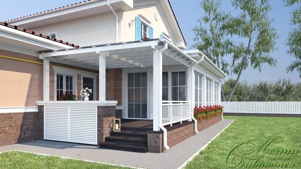 Фото из портфолио Реконструкция жилого загородного дома – фотографии дизайна интерьеров на INMYROOM