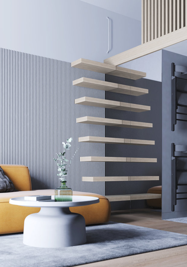 Фотография: Гостиная в стиле Современный, Квартира, Студия, Проект недели, Санкт-Петербург, до 40 метров, Bobo.space – фото на INMYROOM